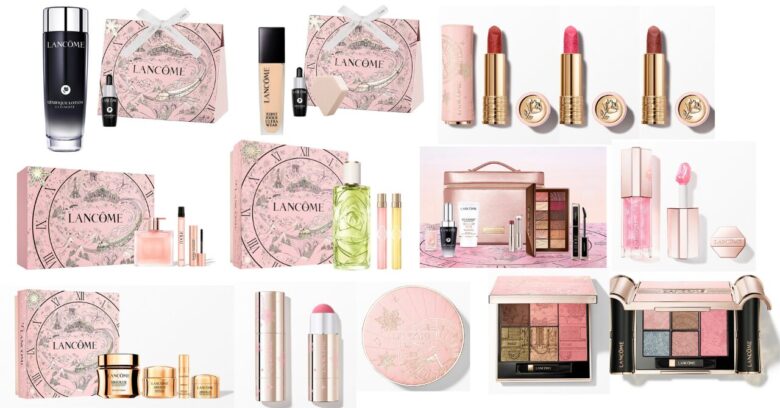 ランコム クリスマスコフレ アイシャドウu0026チーク グロウ パレット